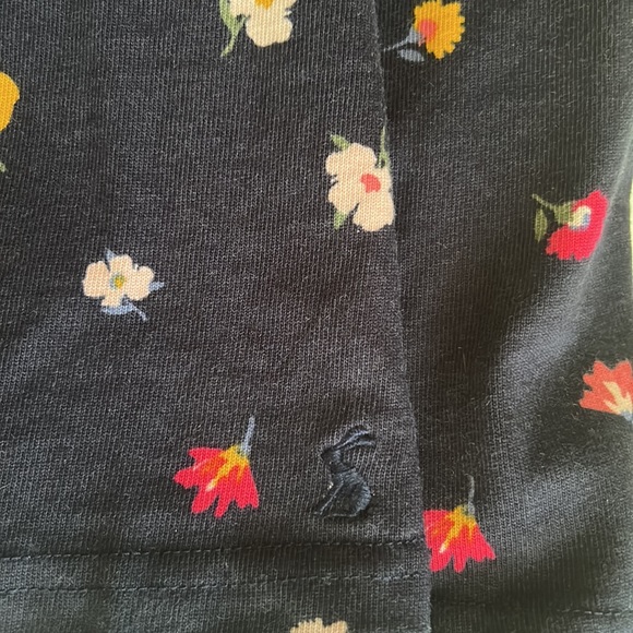 Joules Navy Blue, Long Sleeve, Floral Print Dress, Size 6 - Picture 7 of 7